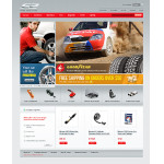 webáruház készítés  Fehér és szürke Magento Autóalkatrész Sablon 
