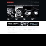 webáruház készítés  Black u0026 White Magento Autóalkatrész Sablon 