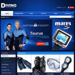 Webáruház készítés  Diving Sport Web 