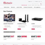  White Electronics Store Magento téma Webáruház készítés