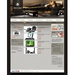 Webáruház készítés  Szürke és fekete Electronics Store Magento téma 