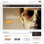  White szemüveg Magento téma Webáruház készítés