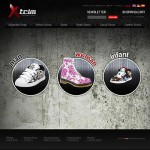 Webáruház készítés  Fekete- szürke cipõbolt Magento téma 