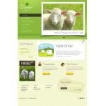 Webáruház készítés  Green u0026 White Sheep Farm honlap sablon 