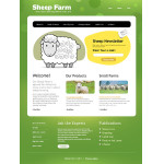 Webáruház készítés  Green u0026 White Sheep Farm honlap sablon 