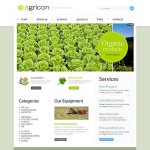  Fehér és Zöld Farm honlap sablon Webáruház készítés