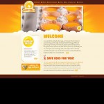Webáruház készítés  Sárga és narancs baromfitelep honlap sablon 