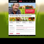 Webáruház készítés  Zöld -fehér Mezõgazdaság honlap sablon 