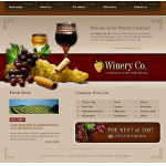 Webáruház készítés  Brown u0026 Grey Winery honlap sablon 