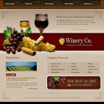 Webáruház készítés  Brown u0026 Grey Winery honlap sablon 