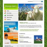  Fehér és Zöld Sheep Farm honlap sablon Webáruház készítés