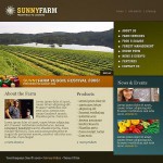  Fekete- Zöld Farm honlap sablon Webáruház készítés