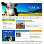 Webáruház készítés  White Cattle Farm honlap sablon 