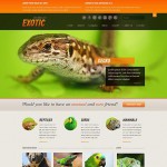  Fekete és zöld Egzotikus kisállatok honlap sablon webáruház készítés
