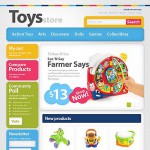 Webáruház készítés  Fehér Toy Store Magento téma 