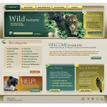webáruház készítés  Szürke és zöld Wild Life honlap sablon 
