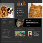 webáruház készítés  Fekete Állatok és kisállatok honlap sablon 