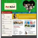 webáruház készítés  Fehér és zöld Pet ülõ honlap sablon 