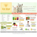 webáruház készítés  White Pet Shop honlap sablon 