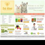 webáruház készítés  White Pet Shop honlap sablon 