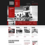  Fehér és fekete Architecture honlap sablon Webáruház készítés