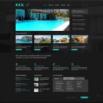  Fekete Architecture honlap sablon Webáruház készítés