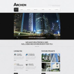  Fehér és fekete Architecture honlap sablon Webáruház készítés