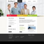 Webáruház készítés  Fehér és fekete Construction Company honlap sablon 