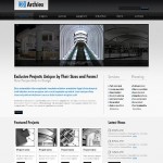 Webáruház készítés  Fehér és fekete Architecture honlap sablon 