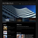 Webáruház készítés  Fekete Architecture honlap sablon 