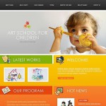  Narancs és szürke Mûvészeti Iskola honlap sablon webáruház készítés