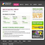  Fehér és fekete Print Shop honlap sablon webáruház készítés