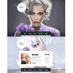 Webáruház készítés  Szürke -fehér Szépségszalon honlap sablon 