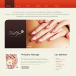  White Nail Salon honlap sablon Webáruház készítés