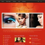  Red u0026 Orange Hair Salon honlap sablon Webáruház készítés