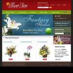 Webáruház készítés  White Flower Shop Magento téma 