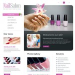  White Nail Salon honlap sablon Webáruház készítés