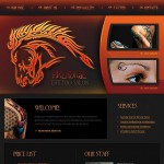 Webáruház készítés  Black u0026 Brown Tattoo Salon honlap sablon 