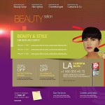 Webáruház készítés  Brown u0026 Purple Szépségszalon honlap sablon 