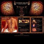 Webáruház készítés  Black u0026 Brown Tattoo Salon honlap sablon 