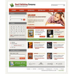 Webáruház készítés  Fehér és szürke Publishing Company honlap sablon 
