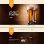 Honlap és webáruház készítés  Black u0026 Brown Brewery honlap sablon 