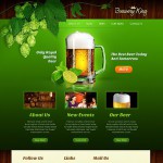 Honlap és webáruház készítés  Green u0026 Black Brewery honlap sablon 