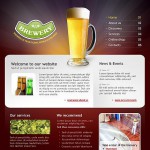 Honlap és webáruház készítés  Brown u0026 White Brewery honlap sablon 