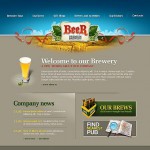 Honlap és webáruház készítés  Szürke Brewery honlap sablon 