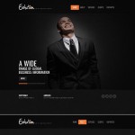 honlap készítés  Fekete üzleti honlap sablon 