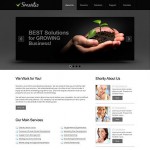  Black u0026 White Business Website Template honlap készítés