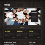 honlap készítés  Fekete üzleti honlap sablon 