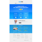 honlap készítés  Blue u0026 White Business Website Template 
