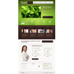 honlap készítés  White u0026 Green Business Website Template 